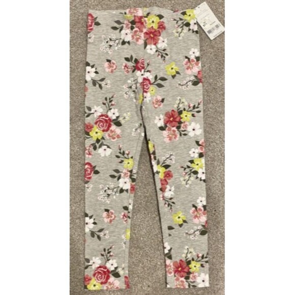 Carters Floral Print Leggings Size 5 - Picture 2 of 3